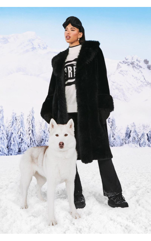 Пальто Midaxi преміум-класу зі штучного хутра