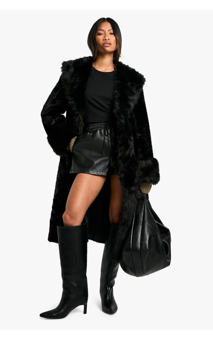 Пальто Midaxi преміум-класу зі штучного хутра