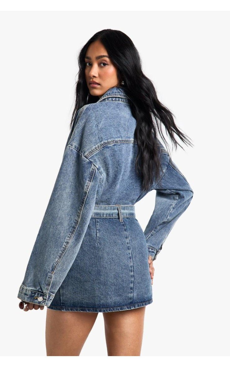 Детімна міні -спідниця деталей від пряжки