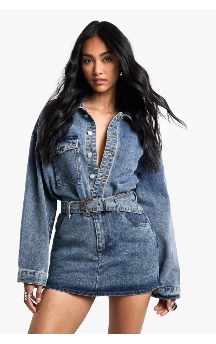 Детімна міні -спідниця деталей від пряжки