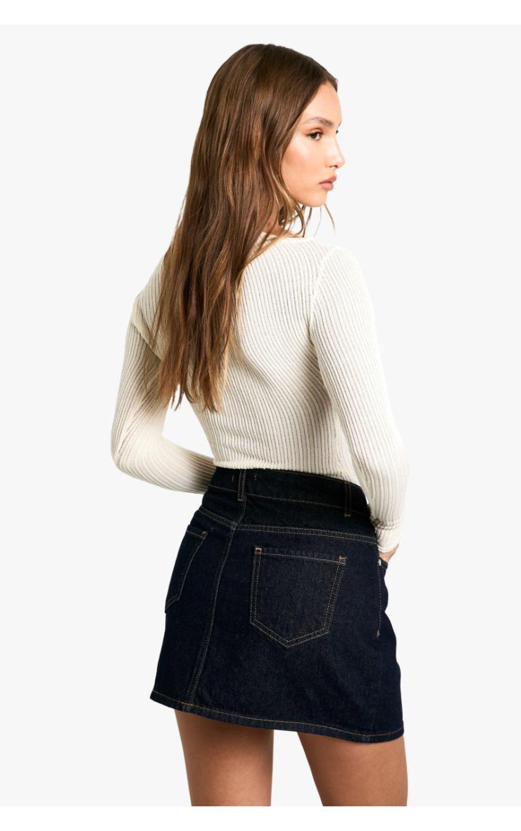 Джинсова міні-спідниця