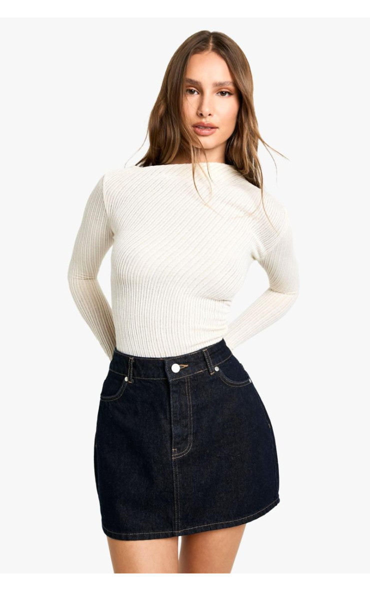 Джинсова міні-спідниця