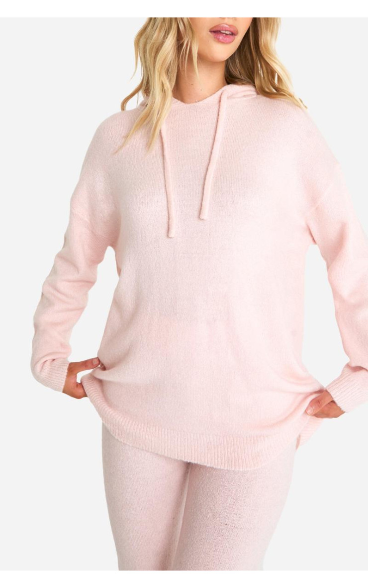 М'яка в'язана толстовка та брючний спортивний костюм