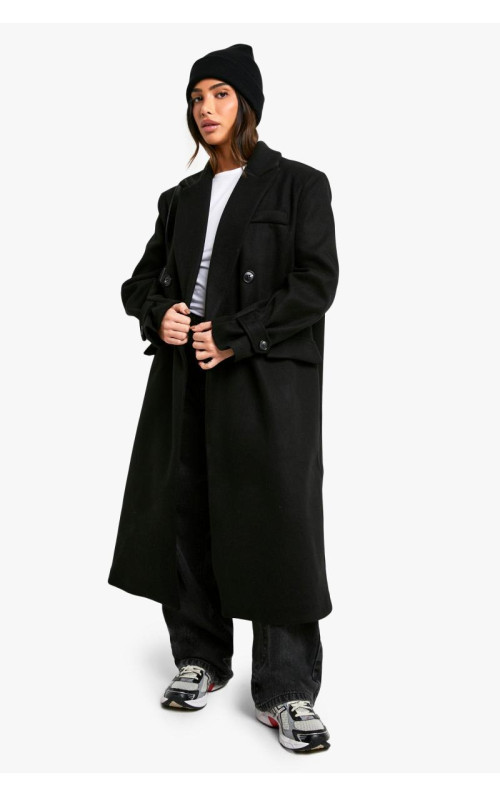 Маленьке пальто вовняного вигляду з великими манжетами