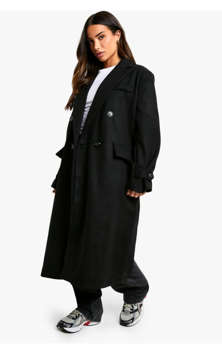 Маленьке пальто вовняного вигляду з великими манжетами