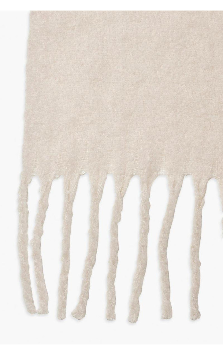 Масивний оверсайз шарф з бахромою