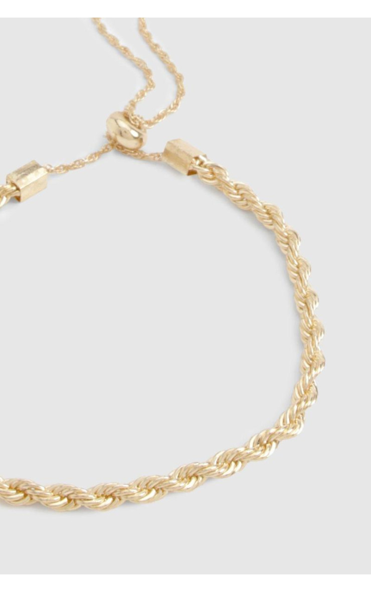 Полірований браслет зі скручуваною мотузкою