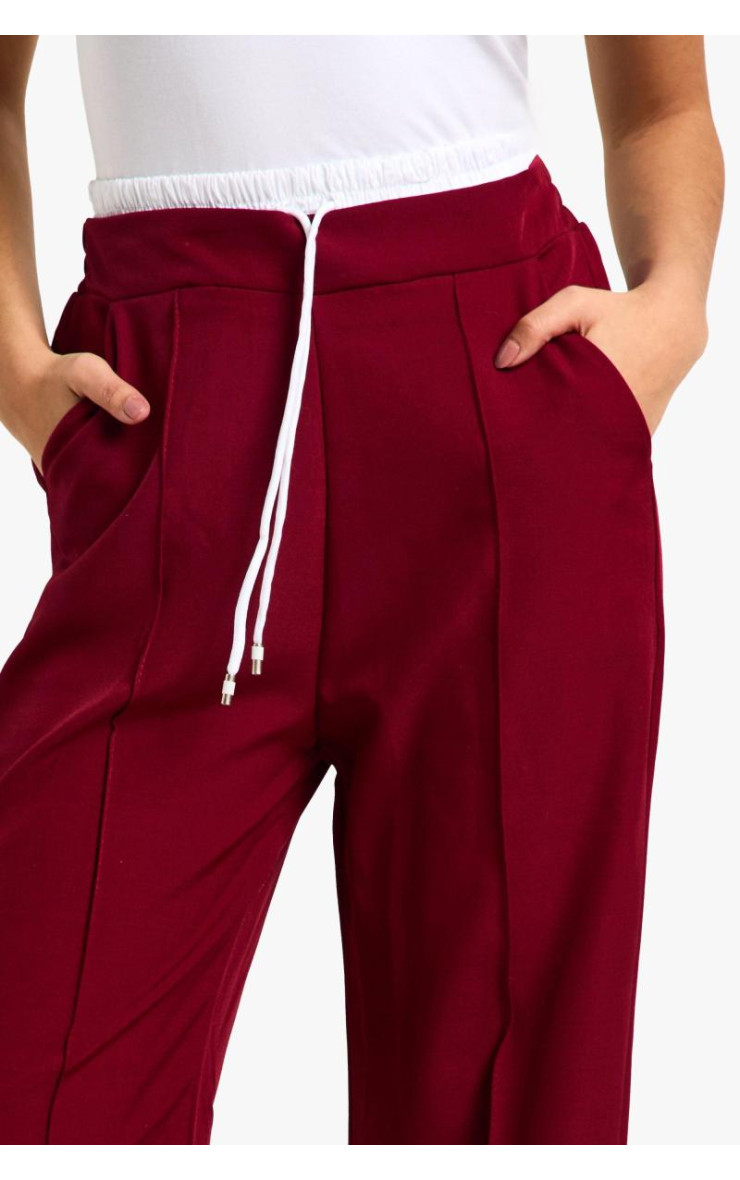 Широкі ткані штани з боксерським поясом