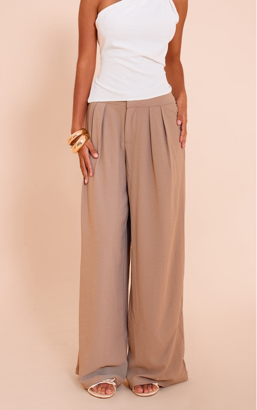 Маленький гриб плавкий тканий подвійний штани з широкими ногами