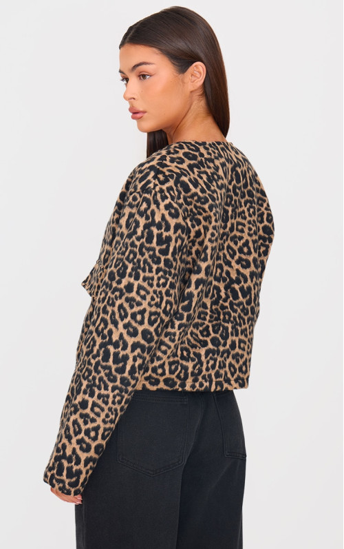 Куртка з леопардової вовни