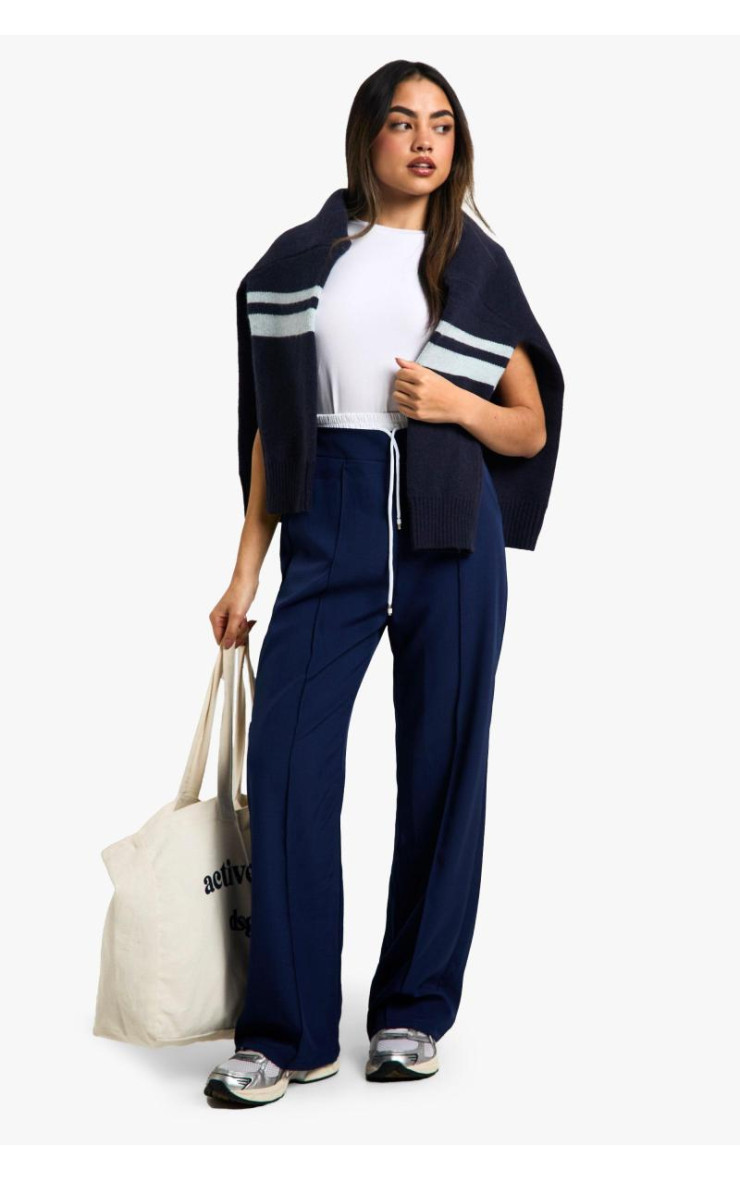 Широкі ткані штани з боксерським поясом