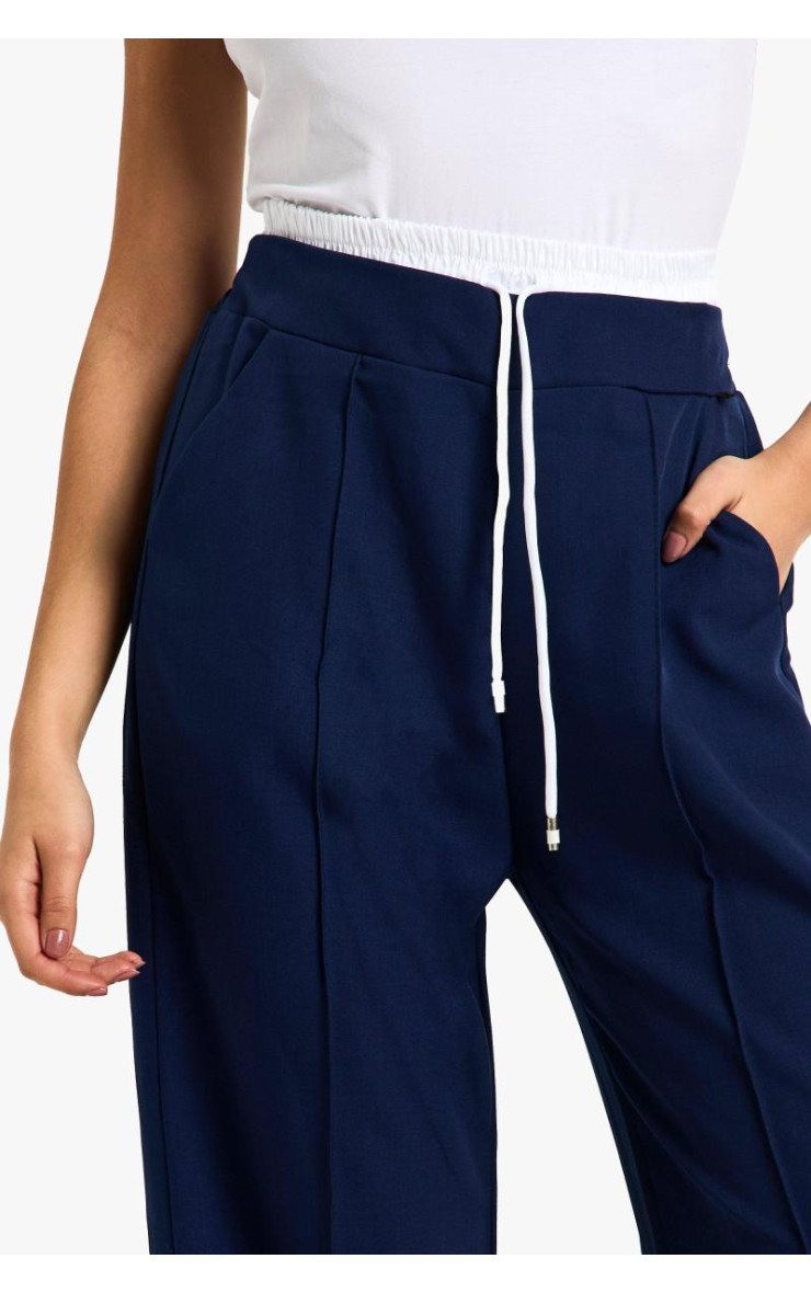 Широкі ткані штани з боксерським поясом