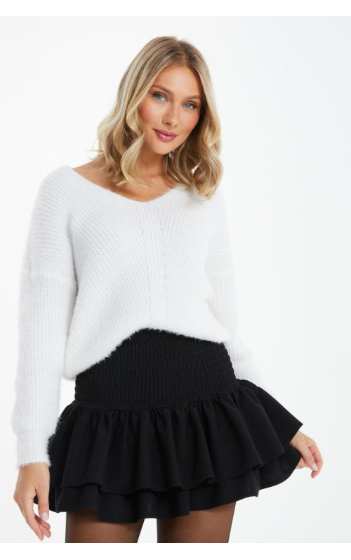 Чорна міні -спідниця