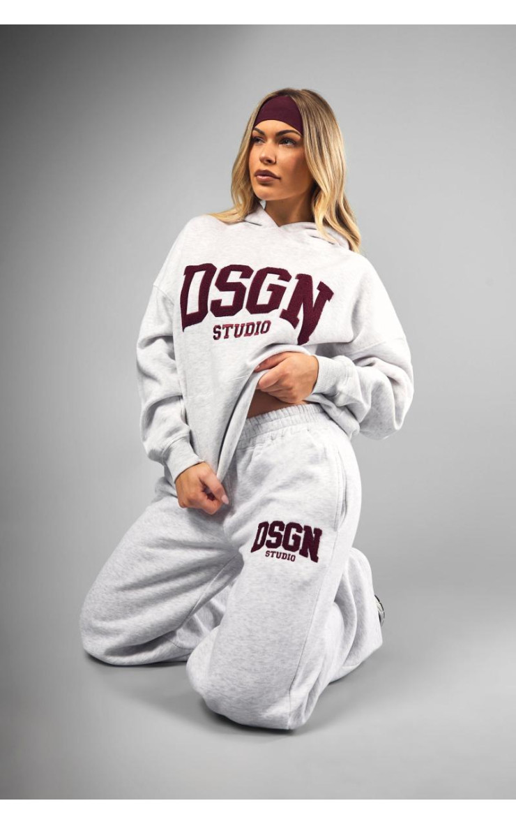 Dsgn Studio Toweling Applique Straight Leg Jogger