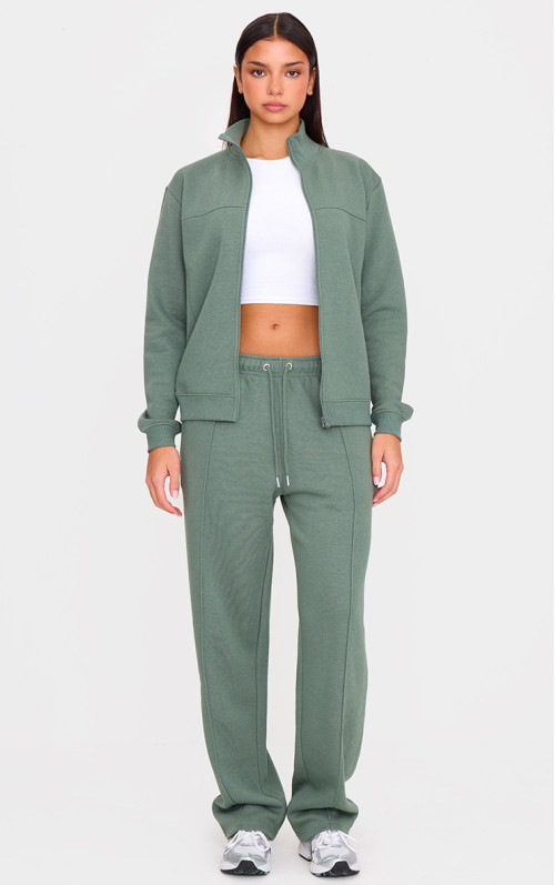 Широкі джоггери з оливковими швами
