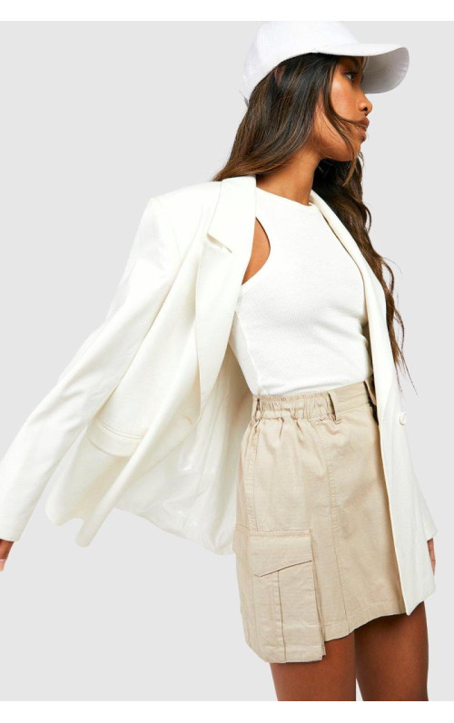 Міні-спідниця-карго з еластичною талією