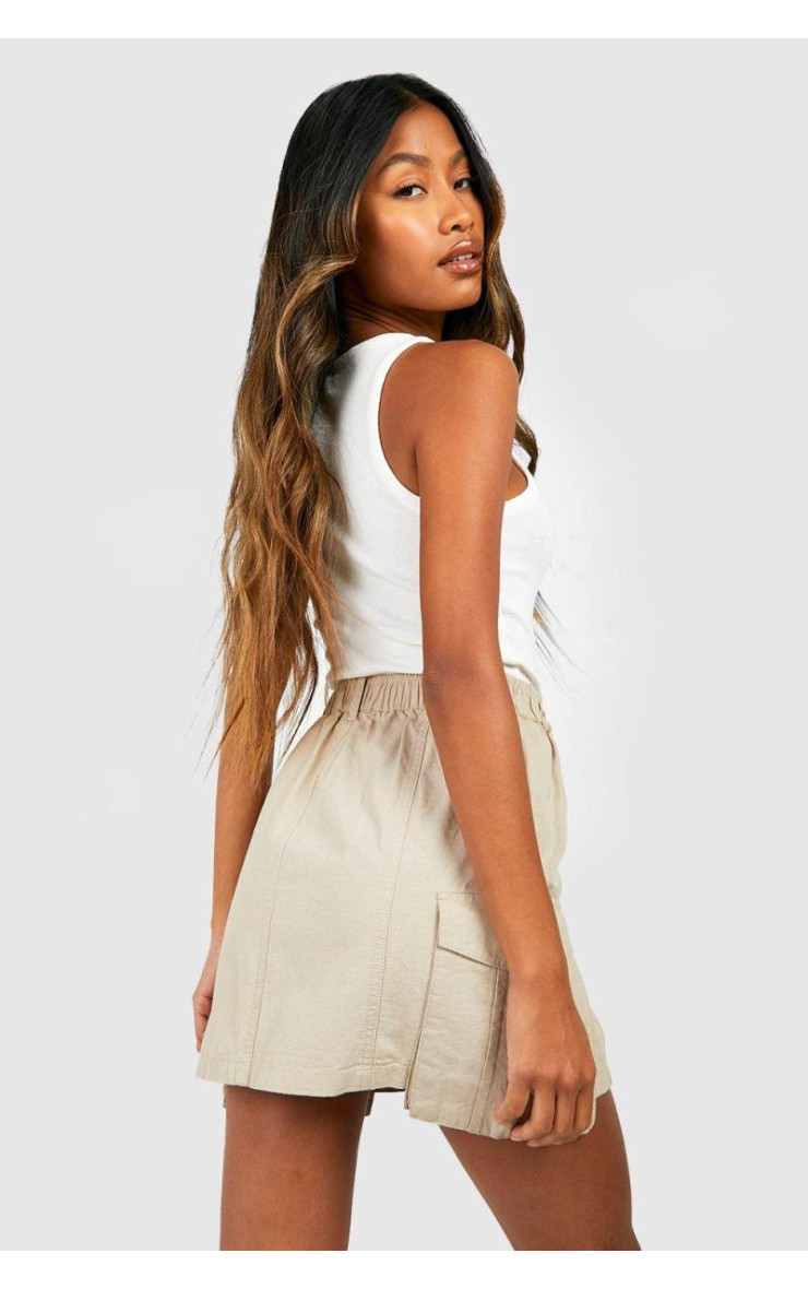 Міні-спідниця-карго з еластичною талією