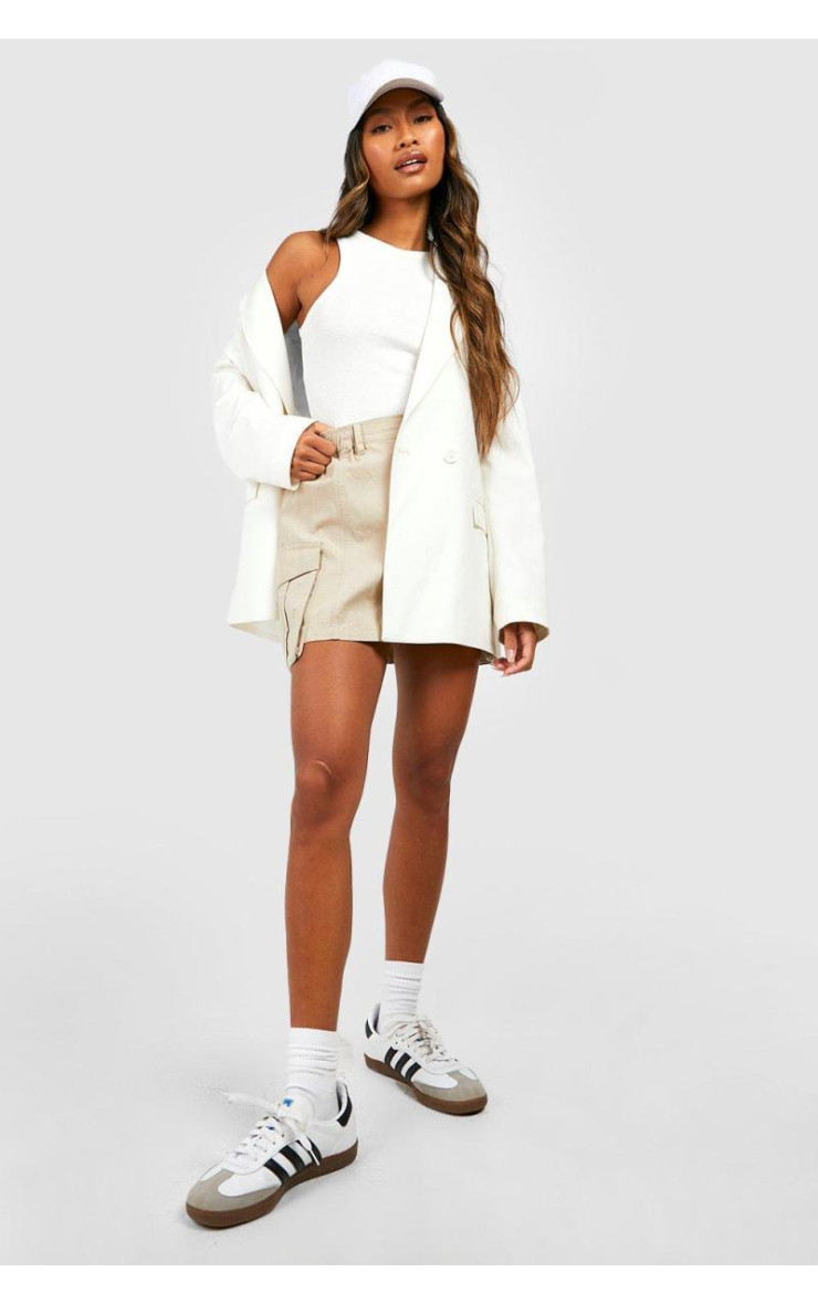 Міні-спідниця-карго з еластичною талією