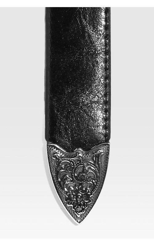 Величезний ремінь-бойфренд Western зі срібною пряжкою