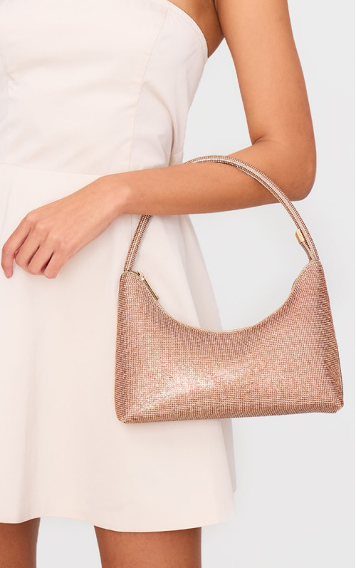 Бронзова сумка через плече з діамантом Бронзова сумка через плече з діамантом