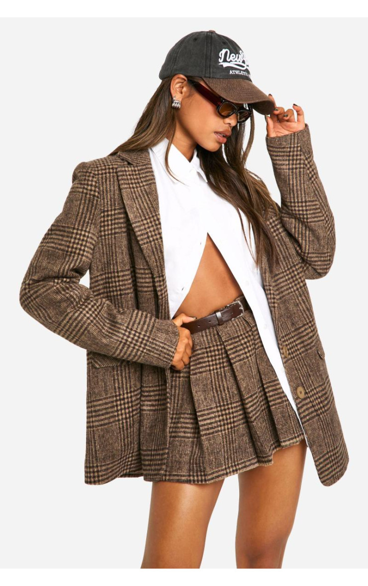 Міні-спідниця преміум-класу з шерстяним поясом і поясом