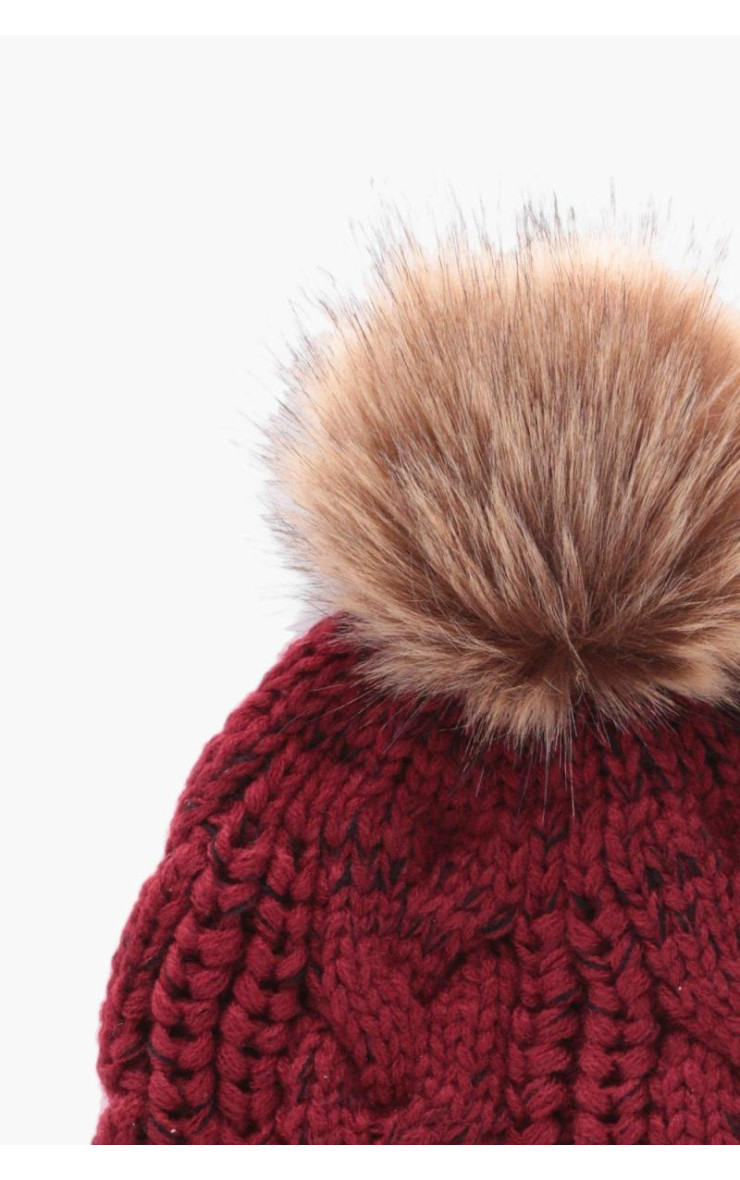 Шапка-біні зі штучного хутра