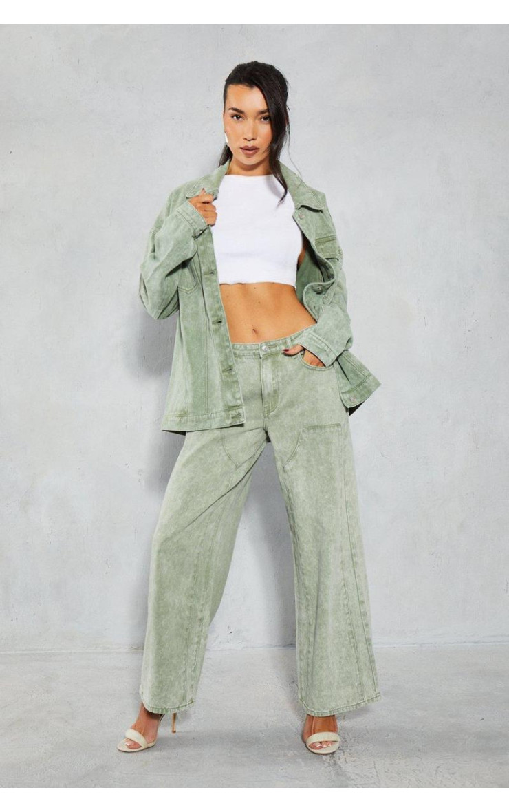 Джинсова кислота миття негабаритна куртка