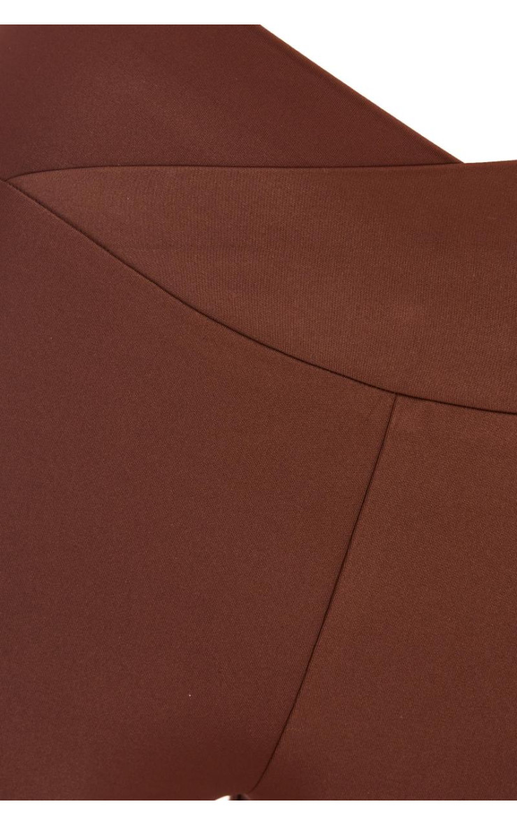 Коричневі легінси талії кросовера