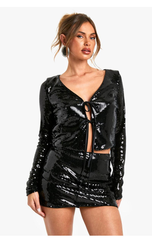 Міні-спідниця з паєтками