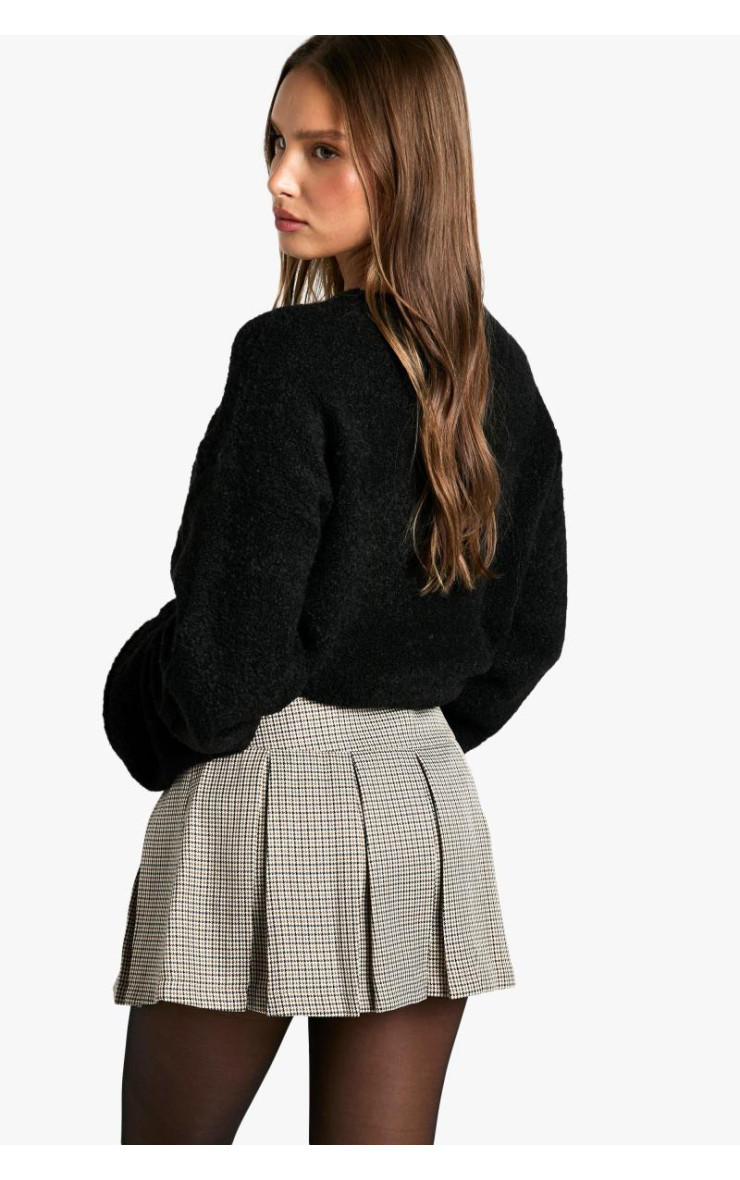Мікро-міні-спідниця в клетку в тон