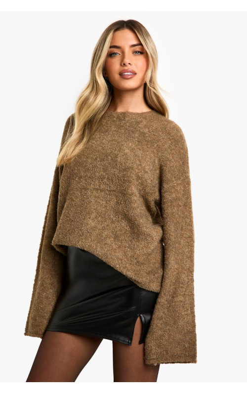 Міні-спідниця з поліуретанового поділу