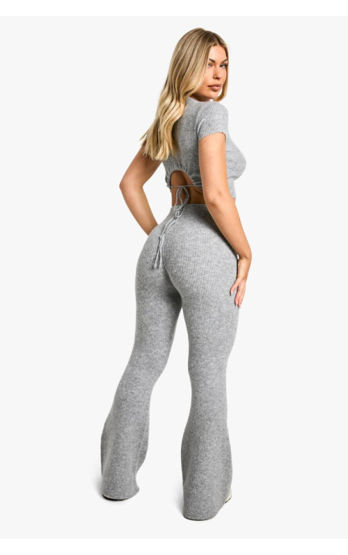 Супер м'який трикотажний розкльошений брюк