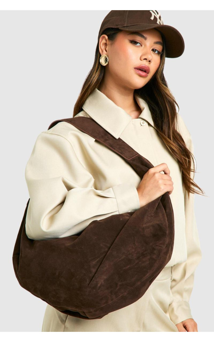 Сумка через плече зі штучної замші