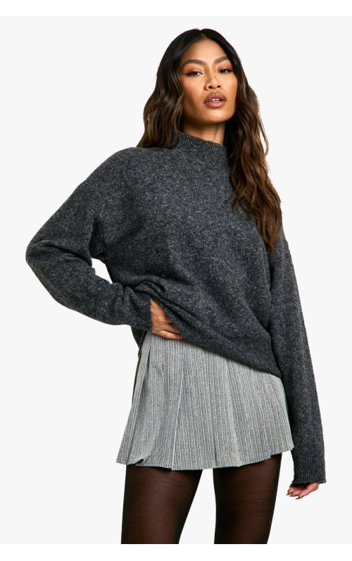 Плісирована міні-спідниця преміум-класу в тонку смужку