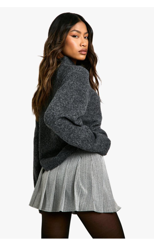 Плісирована міні-спідниця преміум-класу в тонку смужку