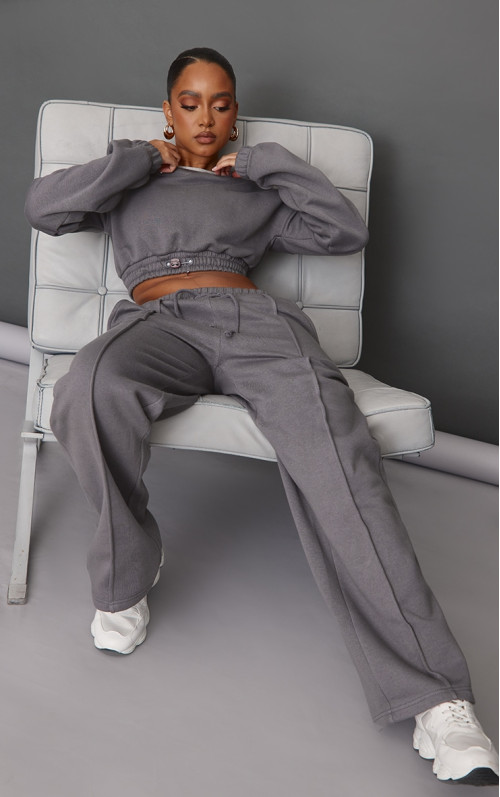 Сині джоггери Petite Steel із широким швом і деталями