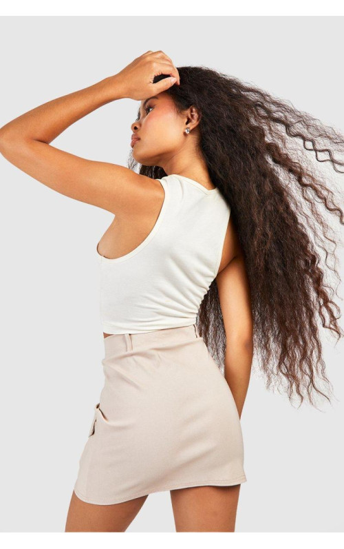 Стрейч-карго міні-спідниця