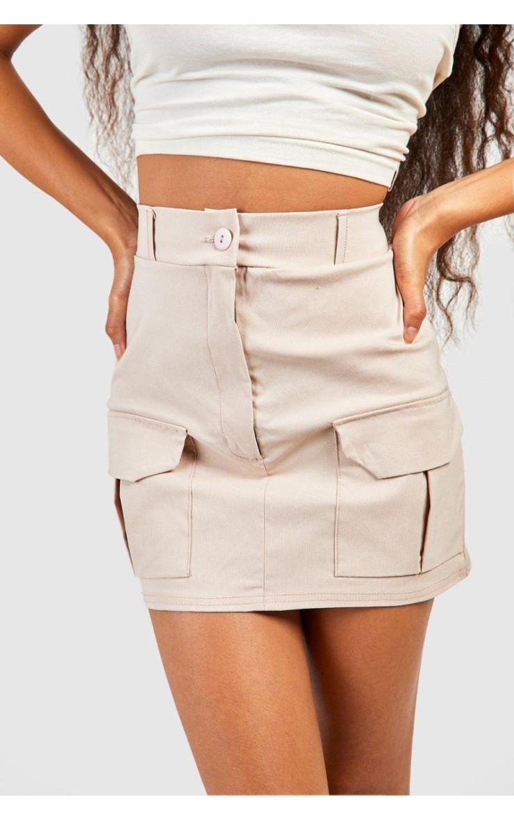 Стрейч-карго міні-спідниця