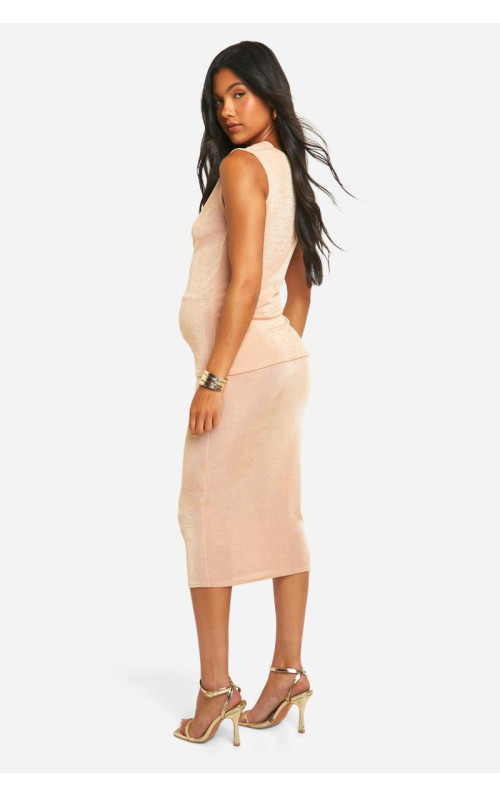 Облягаюча спідниця міді з ацетату для вагітних