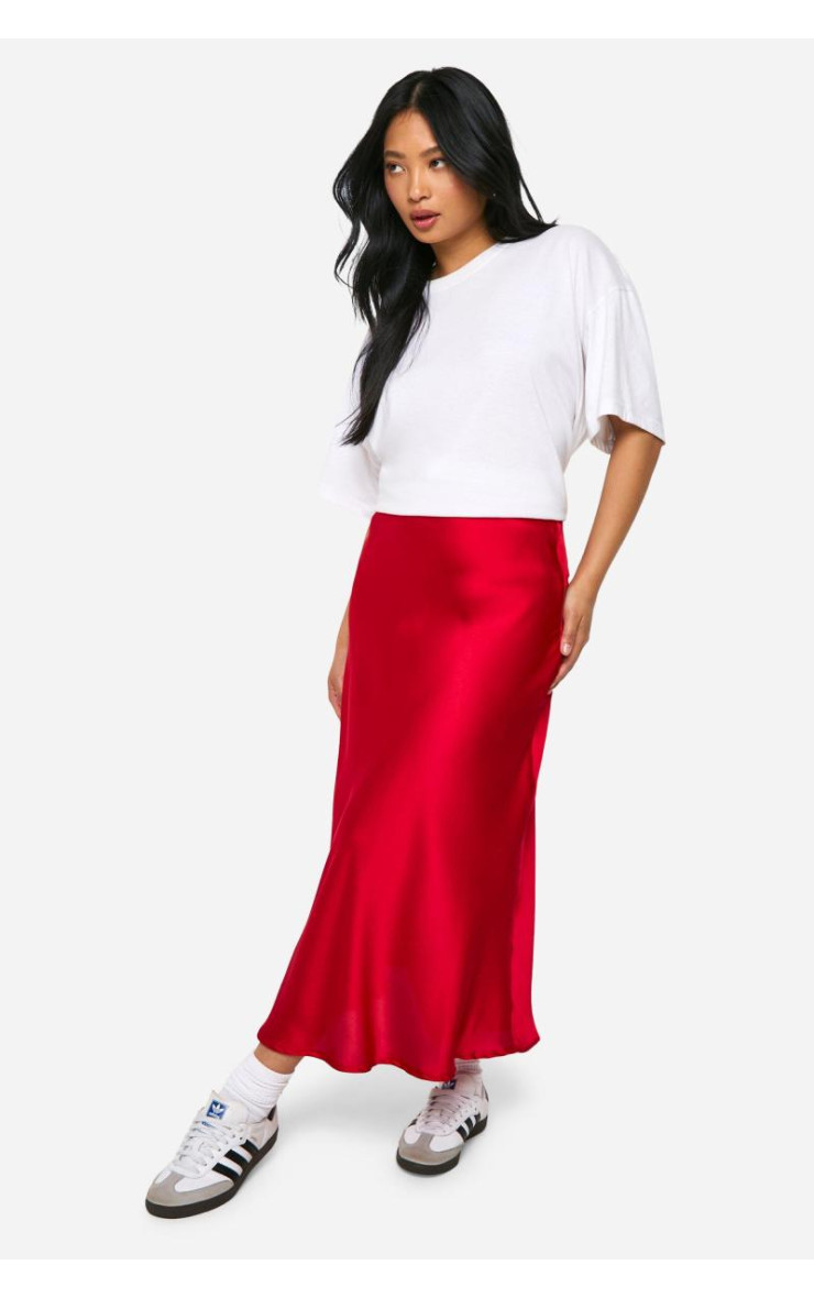 Маленька атласна спідниця Midaxi