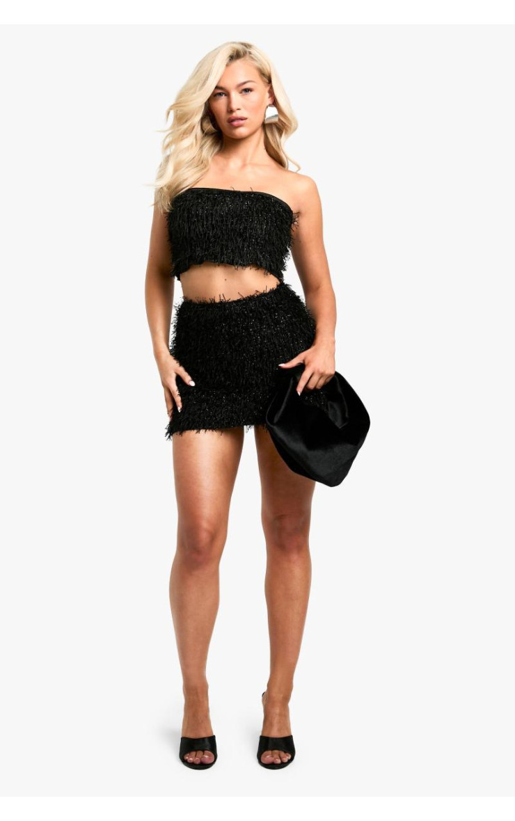 Міні-спідниця з китицями Co Ord