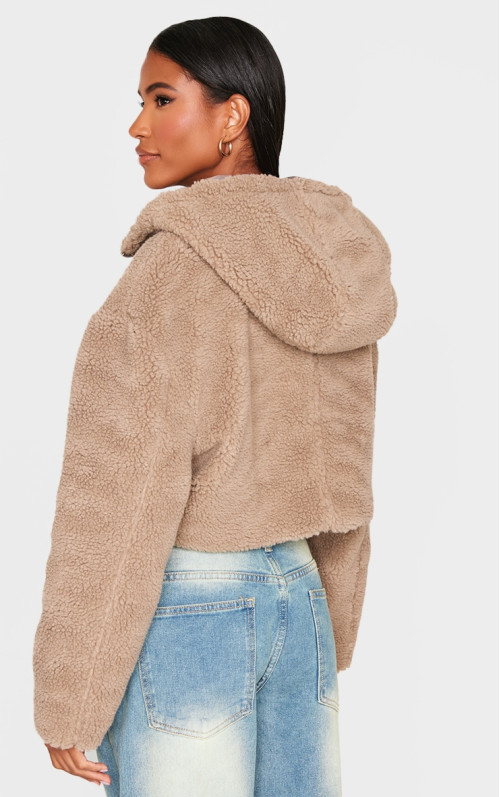 Куртка Latte Borg з капюшоном і кишенями на блискавці