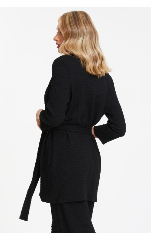 Чорний краватка передня блейзер