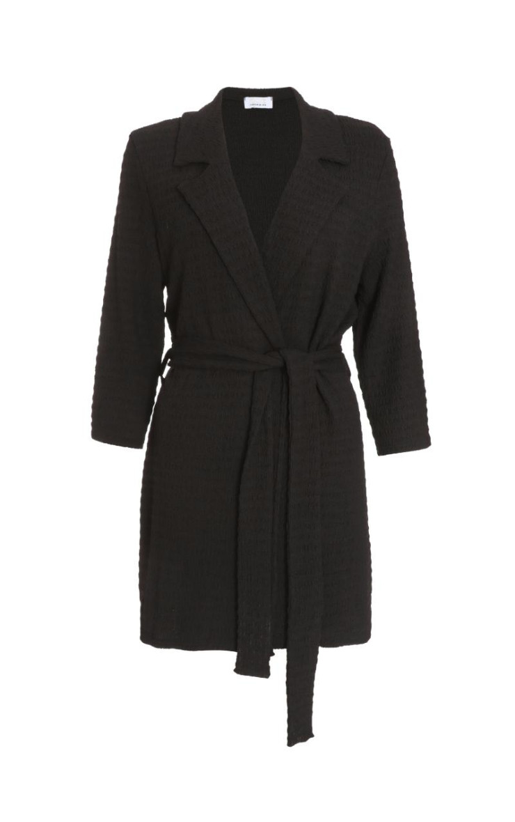 Чорний краватка передня блейзер