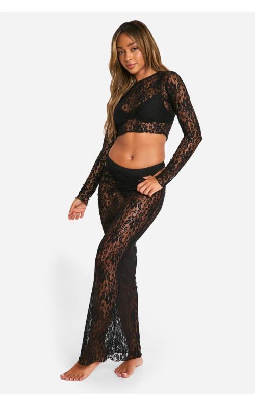 Мереживна пляжна спідниця