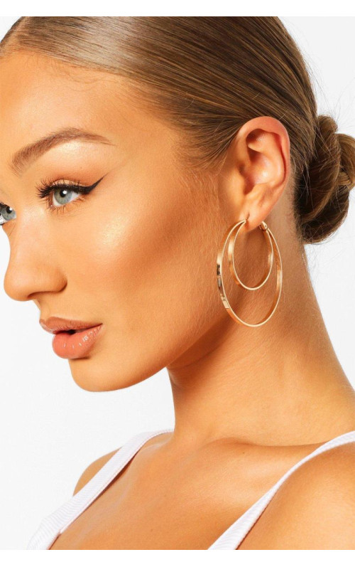 Подвійні сережки-кільця