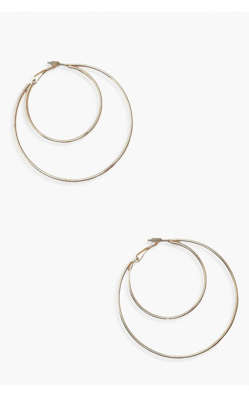 Подвійні сережки-кільця