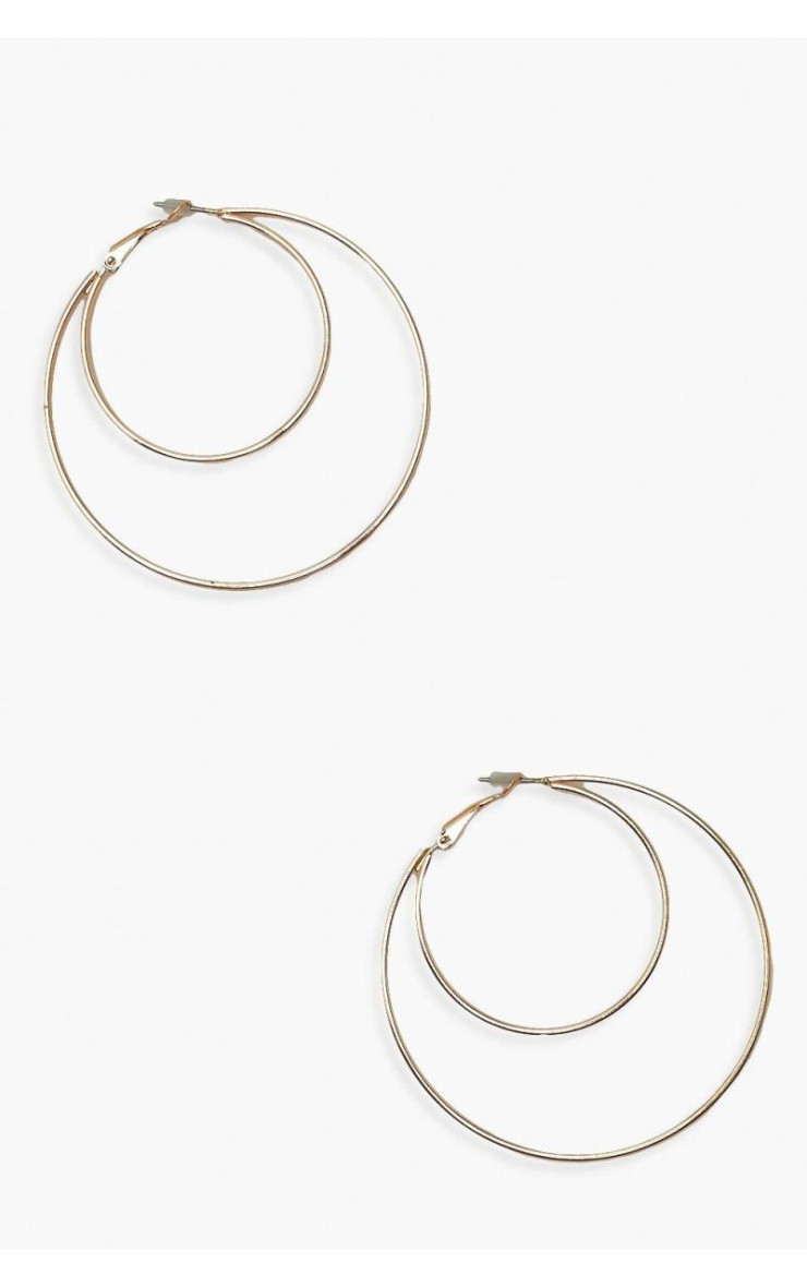 Подвійні сережки-кільця