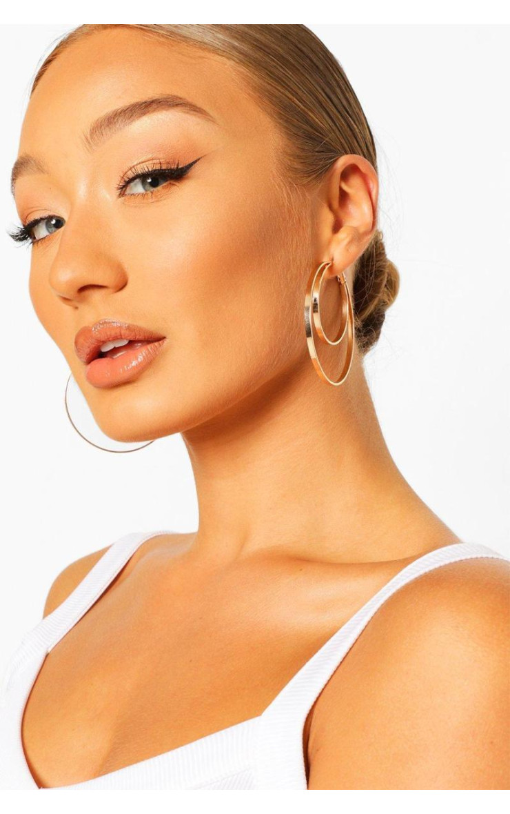 Подвійні сережки-кільця