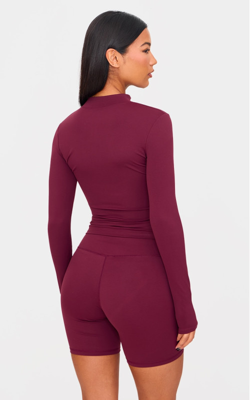 Куртка Basic Sculpt насиченого бордового кольору